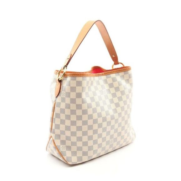 Louis Vuitton Delightful White Damier Azur Canvas Hobo Bag - Picture 2 of 8